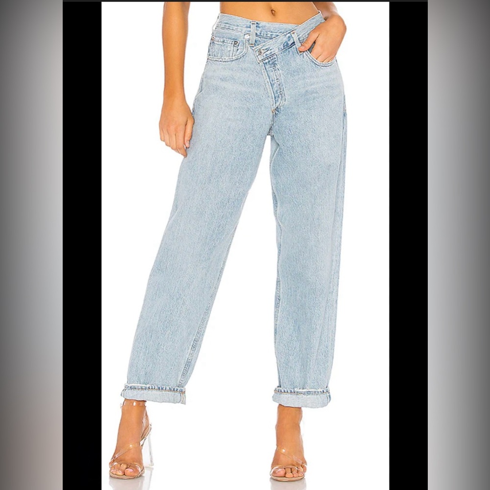 Agolde Criss Cross Upsized Jeans in Suburbia Size 27